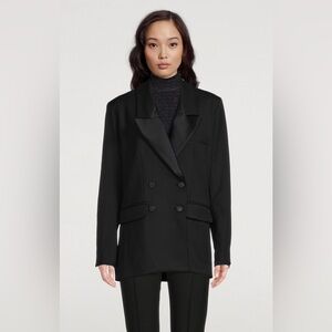 SMYTHE Oversized Double-Breasted Tuxedo Jacket